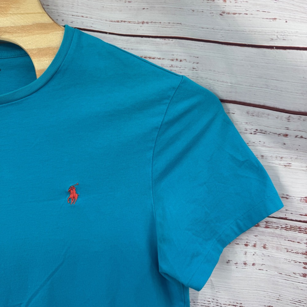 Polo Ralph Lauren Shirt Mens Large Crewneck Custom Fit Pony Logo Casual Preppy - Picture 3 of 9